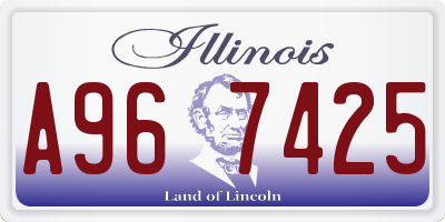 IL license plate A967425