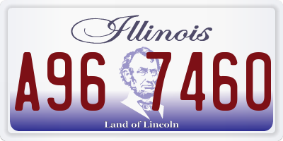 IL license plate A967460