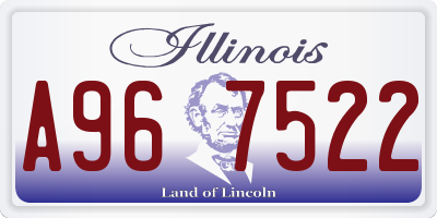IL license plate A967522