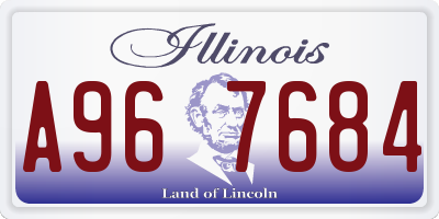 IL license plate A967684