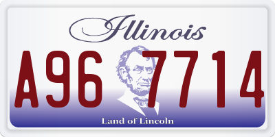 IL license plate A967714