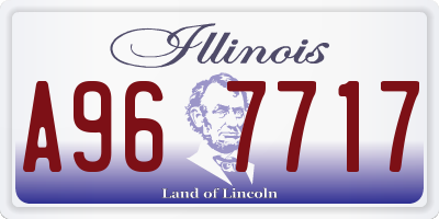 IL license plate A967717