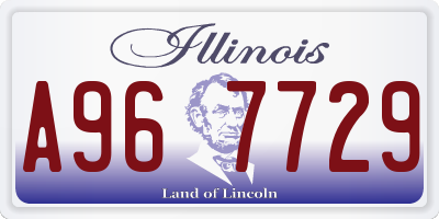 IL license plate A967729