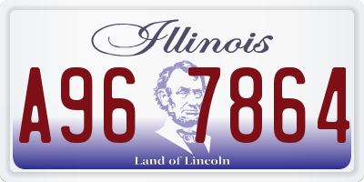 IL license plate A967864