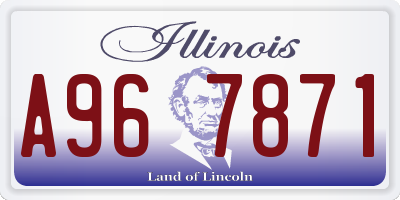 IL license plate A967871