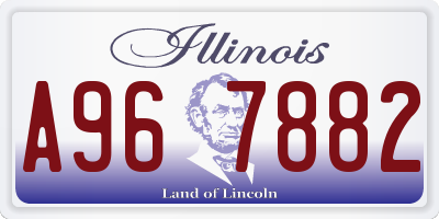 IL license plate A967882