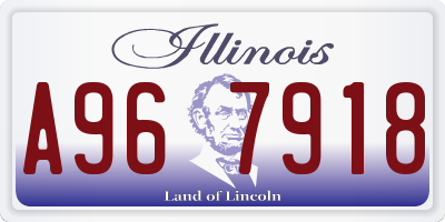 IL license plate A967918