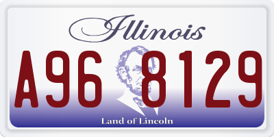IL license plate A968129