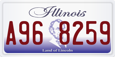 IL license plate A968259