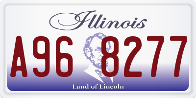 IL license plate A968277