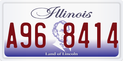 IL license plate A968414