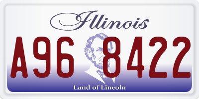 IL license plate A968422