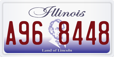 IL license plate A968448