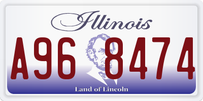 IL license plate A968474