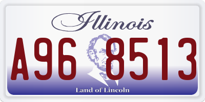 IL license plate A968513