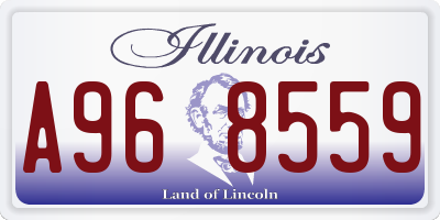 IL license plate A968559