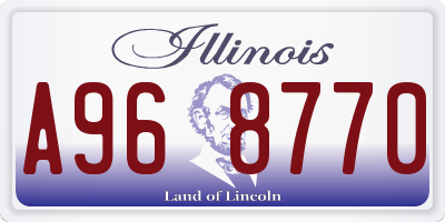 IL license plate A968770