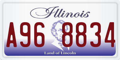 IL license plate A968834