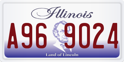 IL license plate A969024