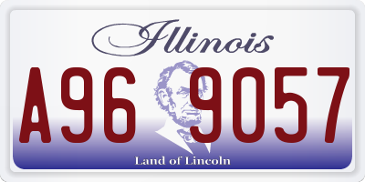 IL license plate A969057