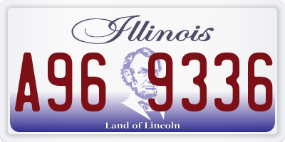 IL license plate A969336
