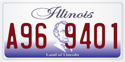 IL license plate A969401