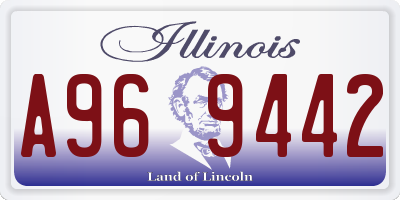 IL license plate A969442