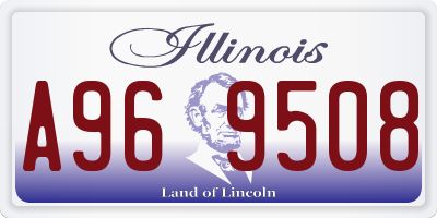 IL license plate A969508
