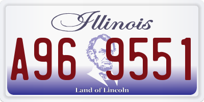 IL license plate A969551
