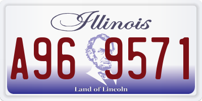 IL license plate A969571