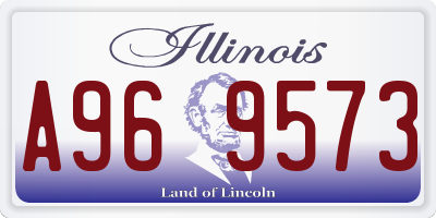 IL license plate A969573