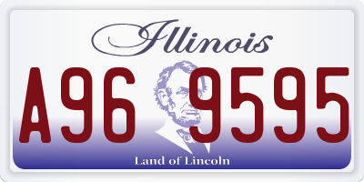 IL license plate A969595