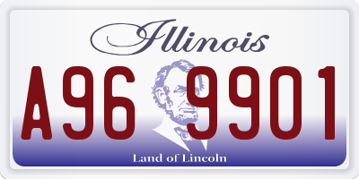 IL license plate A969901