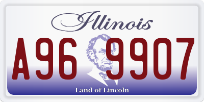 IL license plate A969907