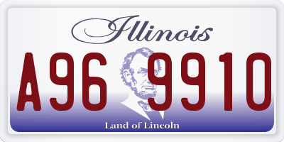 IL license plate A969910