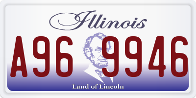 IL license plate A969946