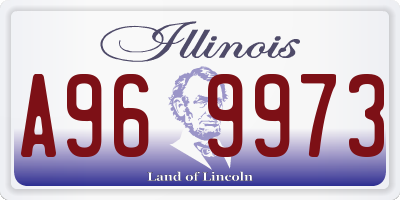 IL license plate A969973
