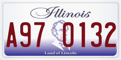 IL license plate A970132