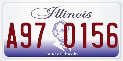 IL license plate A970156