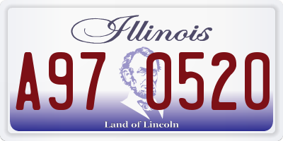 IL license plate A970520