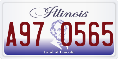 IL license plate A970565