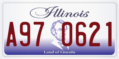 IL license plate A970621
