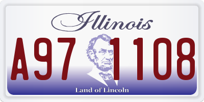 IL license plate A971108