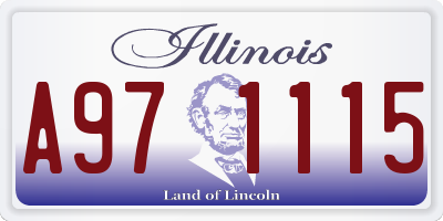 IL license plate A971115