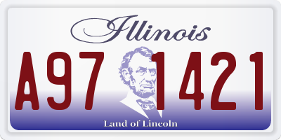 IL license plate A971421