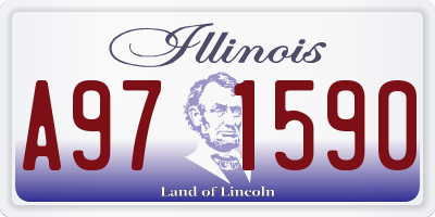 IL license plate A971590