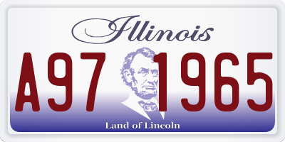IL license plate A971965