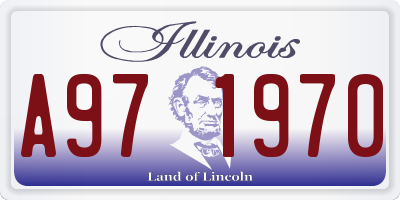 IL license plate A971970