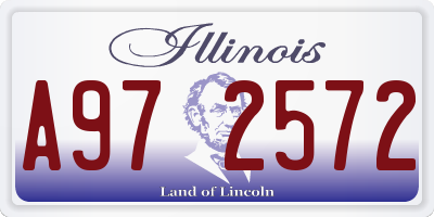 IL license plate A972572