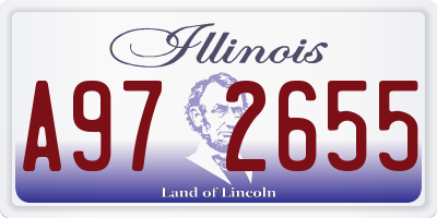 IL license plate A972655